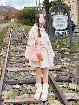 「アイテム（スリッポン）」を使った、𝐇𝐨𝐧𝐨さん（レディース・150cm）の秋コーディネート