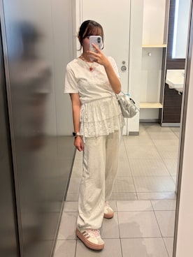 「Heather（ヘザー）のアイテム」を使った、𝐇𝐨𝐧𝐨さん（レディース・150cm）の夏コーディネート