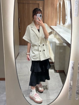 「LOWRYS FARM（ローリーズファーム）のLFガラトートBAG 284403（トートバッグ、その他）」を使った、𝐇𝐨𝐧𝐨さん（レディース・150cm）の夏コーディネート