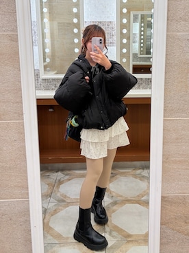 「repipi armario（レピピ アルマリオ）のアイテム」を使った、𝐇𝐨𝐧𝐨さん（レディース・150cm）の冬コーディネート