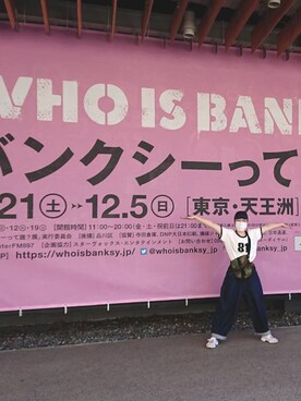 「BTS」｜「アイテム（帽子）」を使った、mina.qさん（レディース・160cm）の秋コーディネート
