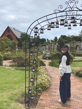 「earth（アース）のアイテム（パンツ）」を使った、ぴのさん（レディース・170cm）の秋コーディネート