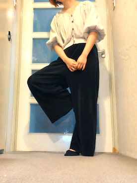 「clear（クリア）のアイテム（カーディガン/ボレロ、ベージュ系）」を使った、tyoco37さん（レディース・153cm）の夏コーディネート