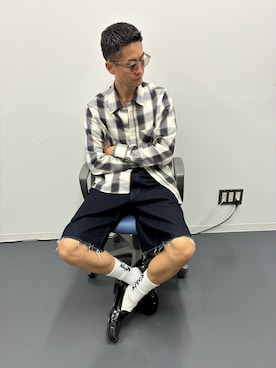 「アイテム（ローファー）」を使った、ながやまさん（メンズ・180cm・30代）の秋コーディネート
