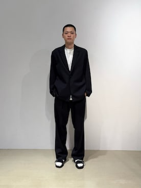 「COLUMN（コラム）のアイテム」を使った、ESTNATION MENSさん（メンズ・180cm）の夏コーディネート