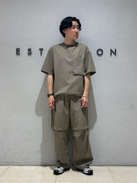 「ESTNATION（エストネーション）のアイテム」を使った、ESTNATION MENSさん（メンズ・172cm）の夏コーディネート