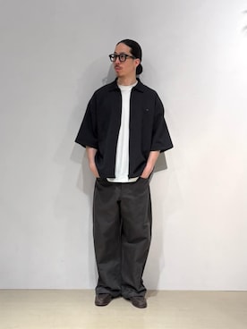 「ESTNATION（エストネーション）のアイテム（ニット/セーター）」を使った、ESTNATION MENSさん（メンズ・174cm）の夏コーディネート