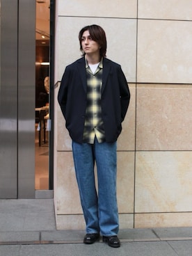 「COLUMN（コラム）のアイテム」を使った、ESTNATION MENSさん（メンズ・175cm）の夏コーディネート