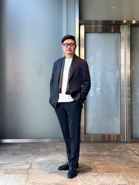 「COLUMN（コラム）のアイテム」を使った、ESTNATION MENSさん（メンズ・180cm）の夏コーディネート