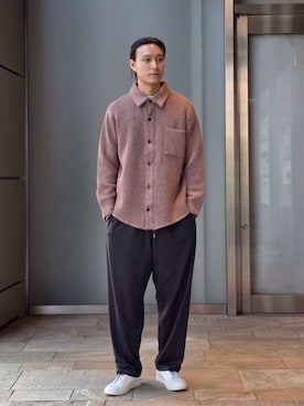 「COLUMN（コラム）のアイテム」を使った、ESTNATION MENSさん（メンズ・180cm）の夏コーディネート