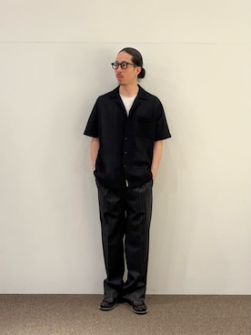 「ESTNATION（エストネーション）のアイテム（ニット/セーター）」を使った、ESTNATION MENSさん（メンズ・174cm）の夏コーディネート