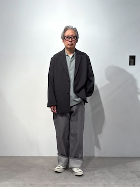 「COLUMN（コラム）のアイテム」を使った、ESTNATION MENSさん（メンズ・164cm）の夏コーディネート