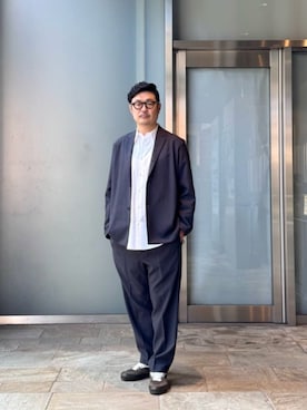 「COLUMN（コラム）のアイテム」を使った、ESTNATION MENSさん（メンズ・180cm）の夏コーディネート