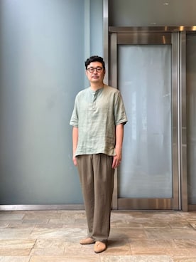 「ESTNATION（エストネーション）のアイテム」を使った、ESTNATION MENSさん（メンズ・180cm）の夏コーディネート