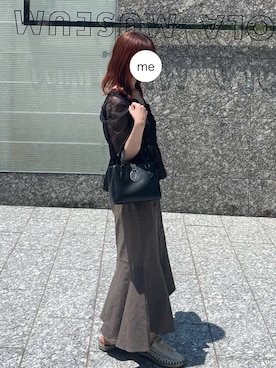 「KEEN（キーン）のアイテム」を使った、ゆかたん半島さん（レディース・153cm）の夏コーディネート