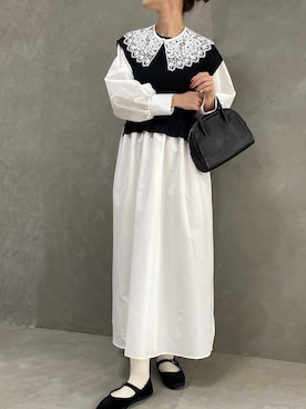 「drogheria Crivellini（ドロゲリアクリベリーニ）のアイテム（バレエシューズ）」を使った、おと.さん（レディース・165cm）の春コーディネート