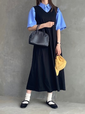 「UNIQLOコーデ」｜「アイテム（ワンピース/ドレス）」を使った、おと.さん（レディース・165cm）の夏コーディネート