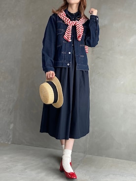 「khakito（カーキト）のアイテム」を使った、おと.さん（レディース・165cm）の春コーディネート