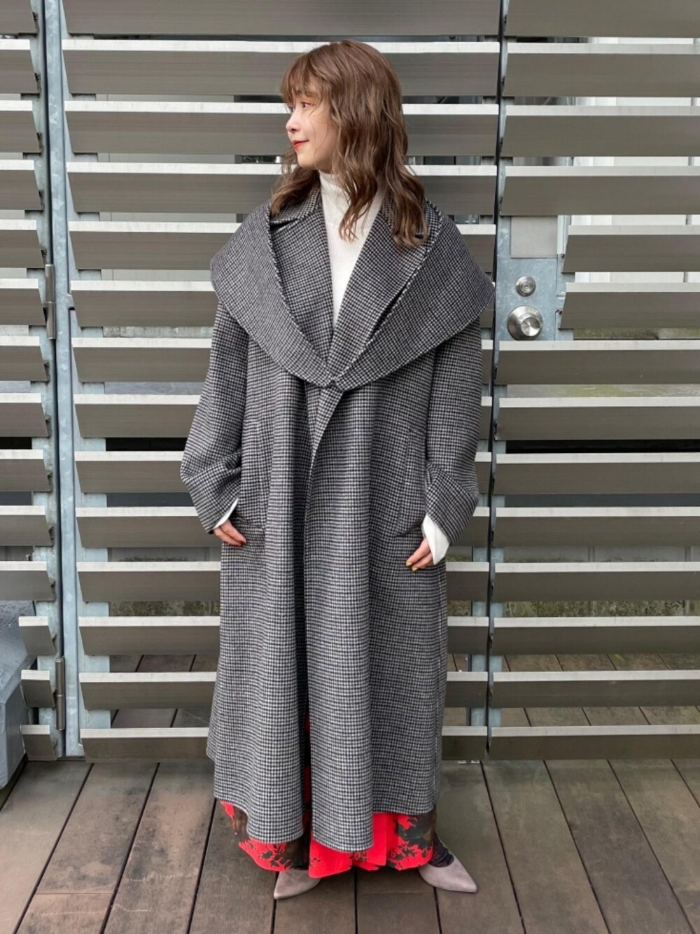 新品　ロングコート　Super120's ウールリバーガウンコート　アダムエロペ ADAM ET ROPÉ FEMME(アダム エ ロペ ファム) / Super120's