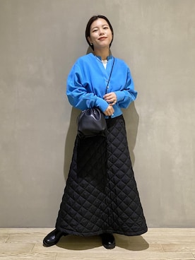 「アイテム（ハンドバッグ）」を使った、ADAM ET ROPE' STAFFさん（レディース・158cm）の冬コーディネート