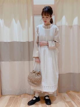 「ペーパーバッグ」｜「アイテム（その他シューズ）」を使った、torikaiさん（レディース・160cm）の春コーディネート