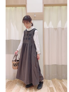 「Samansa Mos2（サマンサ モスモス）のアイテム」を使った、torikaiさん（レディース・160cm）の秋コーディネート