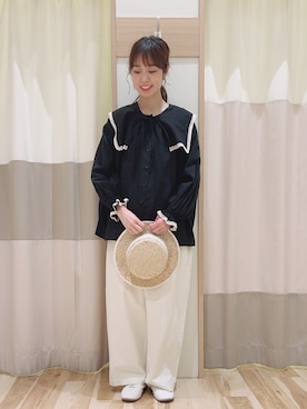 「ゆべしコラボ」｜「アイテム（その他シューズ）」を使った、torikaiさん（レディース・160cm）の春コーディネート