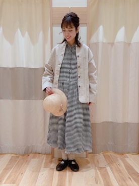 「サマンサモスモス」｜「アイテム（シャツワンピース）」を使った、torikaiさん（レディース・160cm）の冬コーディネート