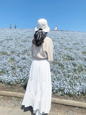 「RETRO GIRL（レトロガール）のアイテム（帽子）」を使った、ayakaさん（レディース・168cm）の春コーディネート