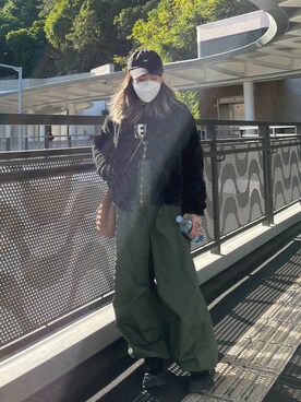 「アイテム（リング、オレンジ系）」を使った、Jacobgorさん（レディース・155cm）の冬コーディネート