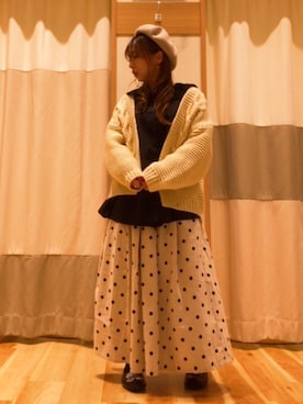 「Samansa Mos2（サマンサ モスモス）のアイテム（帽子）」を使った、✿   あやか  ✿さん（レディース・145cm）の秋コーディネート