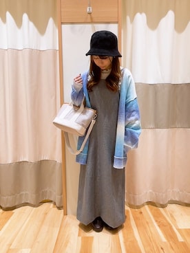 「グラデーションニット」｜「アイテム（帽子）」を使った、✿   あやか  ✿さん（レディース・145cm）の秋コーディネート