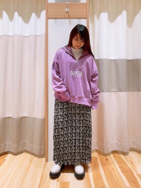 「Samansa Mos2 blue（サマンサモスモスブルー）のアイテム（スウェット）」を使った、✿   あやか  ✿さん（レディース・145cm）の冬コーディネート