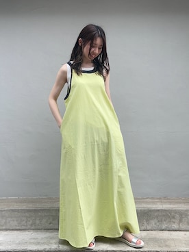 「Samansa Mos2 blue（サマンサモスモスブルー）のアイテム（サンダル）」を使った、natsumiさん（レディース・155cm）の夏コーディネート