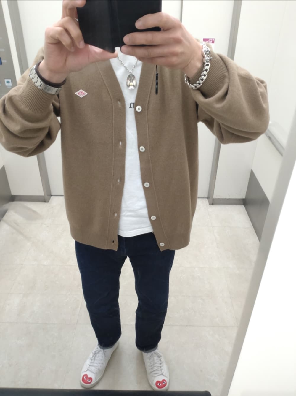 DANTON 38 ブラウン ボタン付きカーディガン 楽天市場】ダントン レディース（カラーブラウン