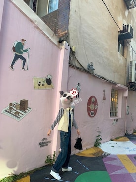 「BEAMS（ビームス）のアイテム（その他トップス）」を使った、Angie🐇さん（レディース・167cm）の春コーディネート