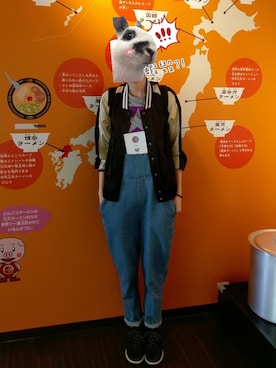 「NET（ネット）のアイテム（オールインワン・サロペット）」を使った、Angie🐇さん（レディース・167cm）の春コーディネート