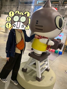 「アイテム（バッグ、オレンジ系）」を使った、Angie🐇さん（レディース・167cm）の冬コーディネート