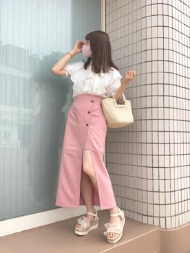 MOEKA(イエベ春/骨格ナチュラル)さん（レディース・157cm）の春コーディネート