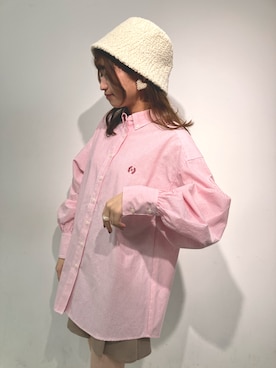 「one after another NICE CLAUP（ワンアフターアナザーナイスクラップ）のアイテム（帽子）」を使った、MOEKA(イエベ春/骨格ナチュラル)さん（レディース・157cm）の冬コーディネート