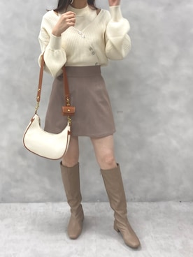 MOEKA(イエベ春/骨格ナチュラル)さん(レディース・157cm)の冬コーディネート