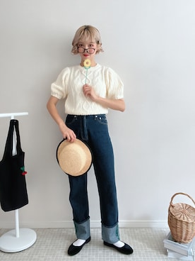「韓国コーデ」｜「アイテム（バレエシューズ）」を使った、soriso0712さん（レディース・164cm）の夏コーディネート