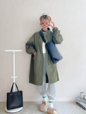 「GU（ジーユー）のアイテム（モッズコート）」を使った、soriso0712さん（レディース・164cm）の冬コーディネート