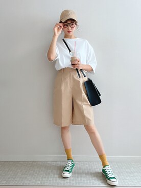 「ユニクロU」｜soriso0712さん（レディース・164cm）の夏コーディネート