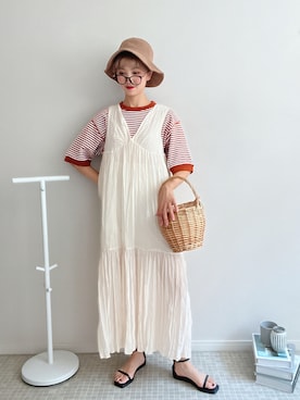 「アツいコーデ全部見せ」｜soriso0712さん（レディース・164cm）の夏コーディネート