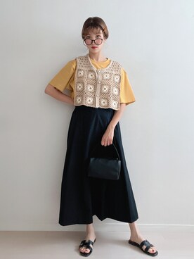 「ユニクロU」｜soriso0712さん（レディース・164cm）の夏コーディネート