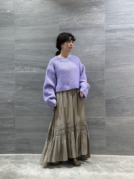 「アイテム（ネックレス）」を使った、gg__miyaさん（レディース・150cm）の冬コーディネート