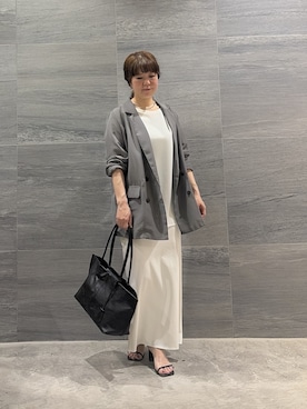 「GALLARDAGALANTE（ガリャルダガランテ）のネックカフ（ネックレス、シルバー系）」を使った、gg__miyaさん（レディース・150cm）の春コーディネート