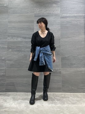 「クリスマス」｜「アイテム（アクセサリー）」を使った、gg__miyaさん（レディース・150cm）の冬コーディネート