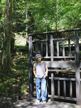 「アイテム（帽子）」を使った、ケロロさん（メンズ・170cm・10代）の秋コーディネート